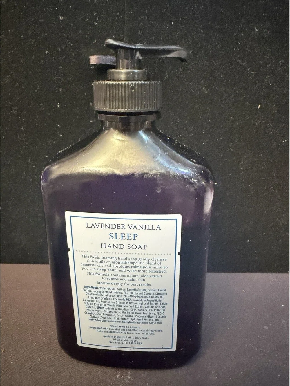 Bath & Body Works LAVENDER Vanilla  SLEEP Aromatherapy Hand Soap 12oz Very RARE